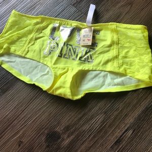 Yellow low rise boyshort NWT